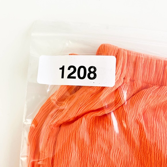 Everlane (L) Naia Ripple Pull-On Pants High Rise Orange - Picture 10 of 10